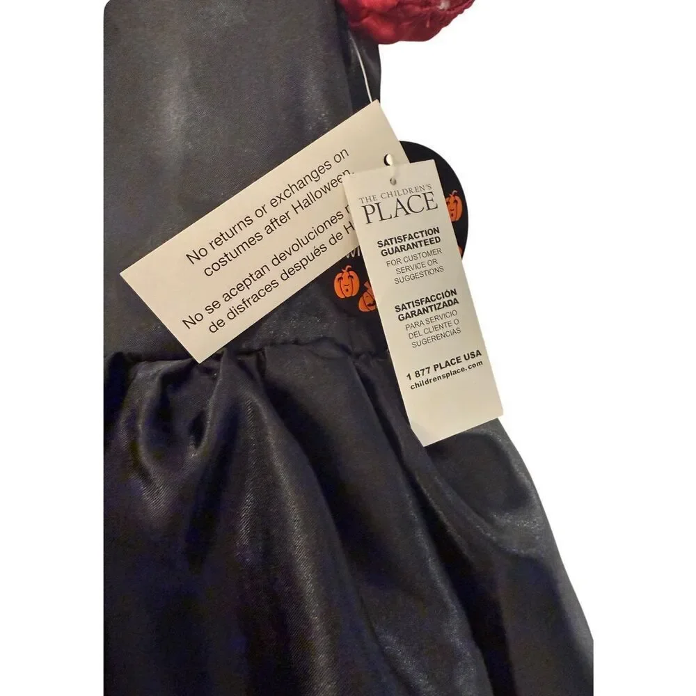 NWT Children’s Place Satin Spider Witch Halloween Costume Girls Sz. CS (4)